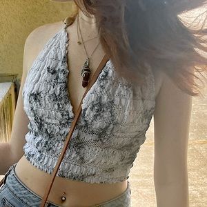Tie-Dye Halter Top
